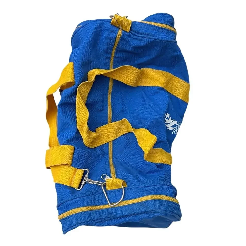 Atlanta U.S. Olympics Games 1996 Bag Visa card Blue Yellow Gym Duffle USA Made